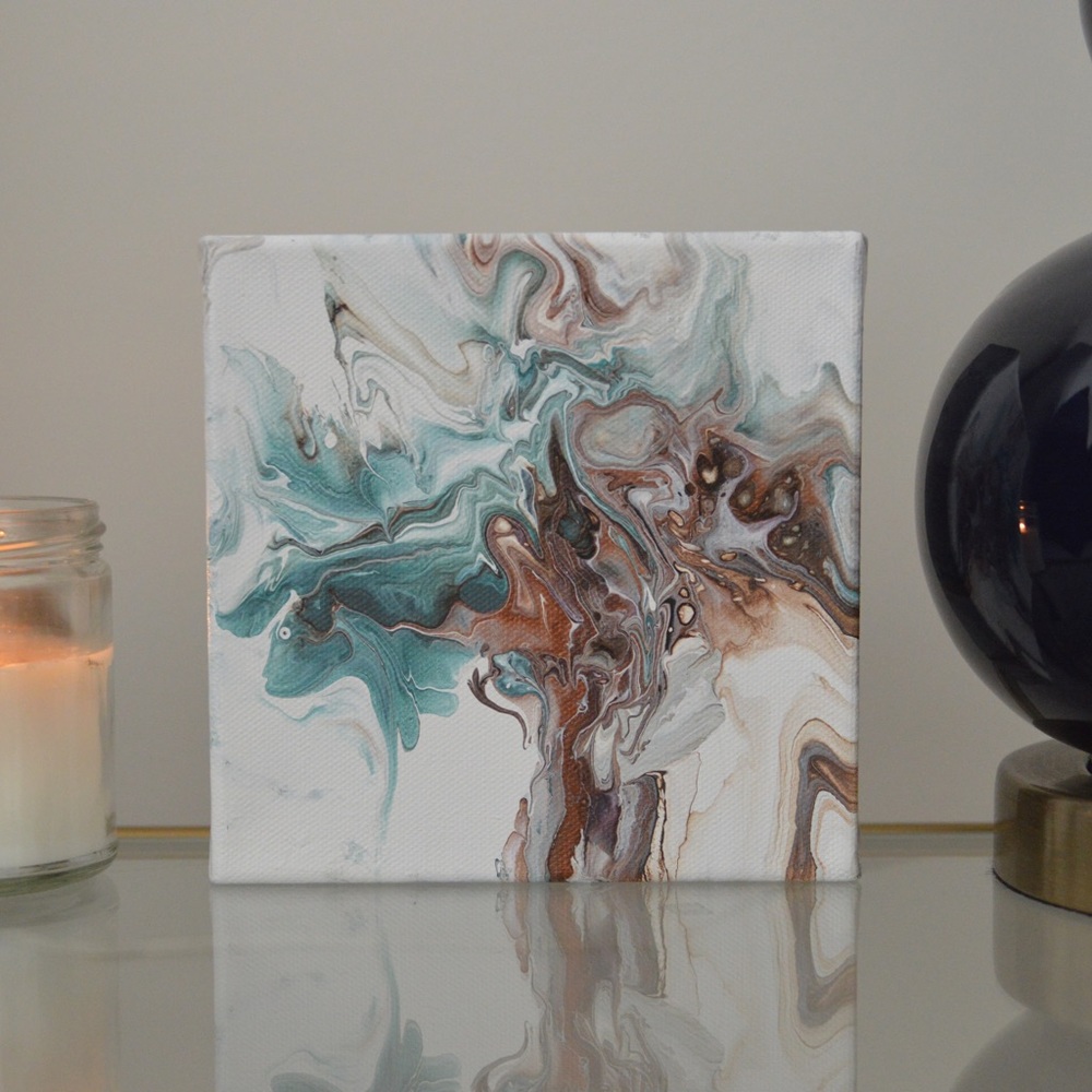 Blank Gloss Design | Mint Chocolate | 6in (W) x 6in (L) x 1.5in (D)